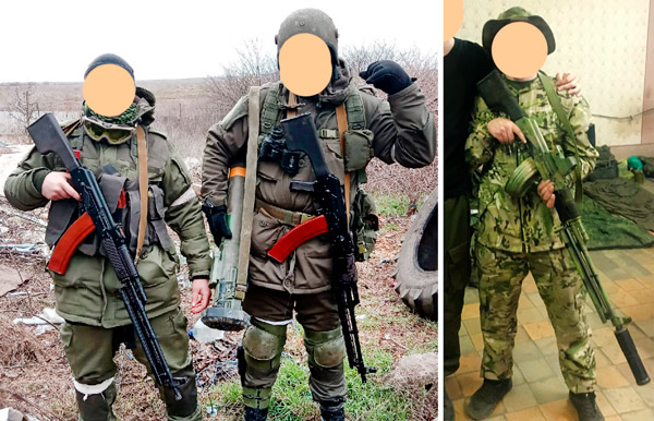 Бойцы (слева) просто с РПК-74М, без обвесов. Боец (справа) с затюненным РПК-74М, с «банкой», коллиматорным прицелом, магазином-бубном на 75
