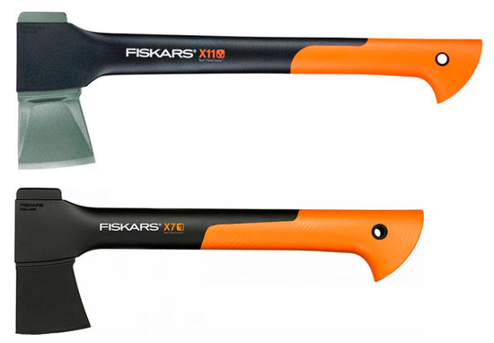 Малый колун и универсальный малый Fiskars. Никогда не понимал назначения и функционала этих моделей в лесу, особенно в сравнении с возможностями того, что описано далее в статье
